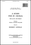 Hymn for Saint Cecelia SATB choral sheet music cover